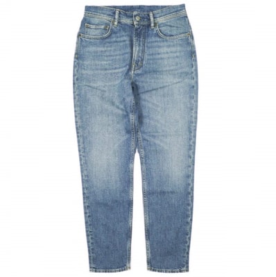 新品 Acne Studios アクネストゥディオズ イタリア製 Melk Mid Blue スリムテーパードデニムパンツ A00210 28 Indigo 定価44,000円 ジップフライ ジーンズ ボトムス g23049