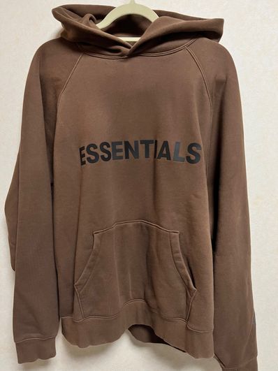 FEAR OF GOD ESSENTIALS / SSENSE 3D Silicon Applique Pullover Hoodie "Rain Drum"