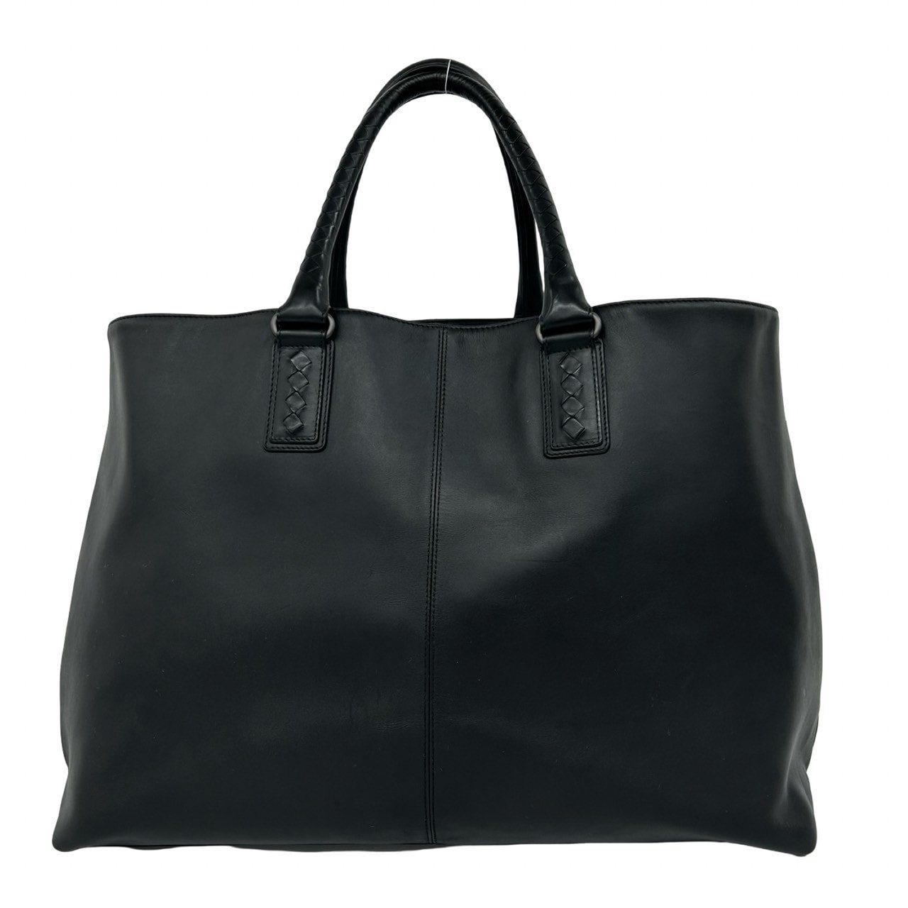 ボッテガヴェネタ マルコポーロ ボストンバッグ ブラック レザー B (目立った傷や汚れなし)】BOTTEGA VENETA ボッテガヴェネタ