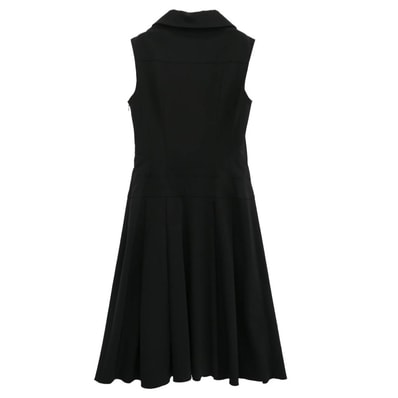 FOXEY フォクシー ワンピース 19086-SPSAY54 ノースリーブ ワンピース ブラック系【中古】