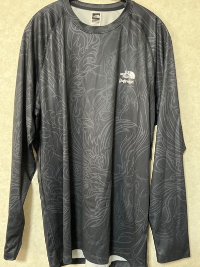 Supreme x The North Face Base Layer L/S Top "Black Dragon"