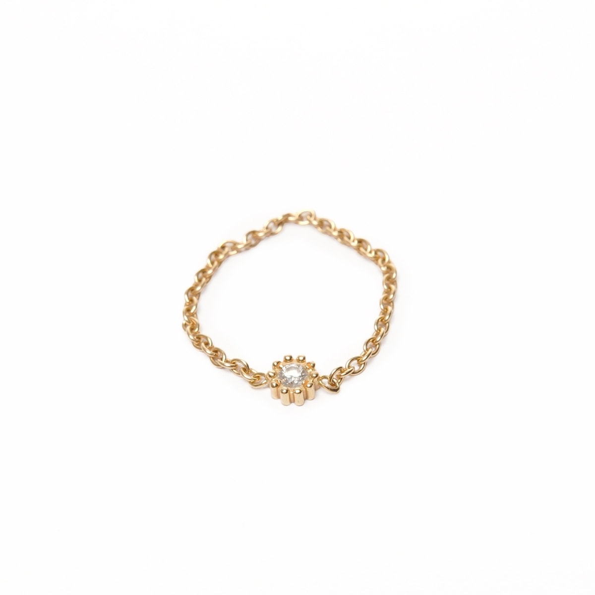 ディオール Dior Mimirose ミミローズ 750 K18 イエローゴールド ダイヤモンド 52 #12 リング・指輪【中古】