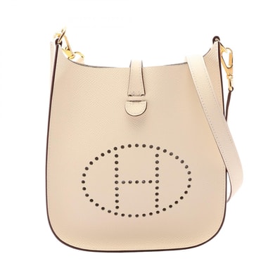 エルメス HERMES エヴリン16 TPM セリエ ショルダーバッグ バッグ レザー カーフ(牛革) ヴォーエプソン ヴォーエプソン ナタ レディース アイボリー系 【中古】