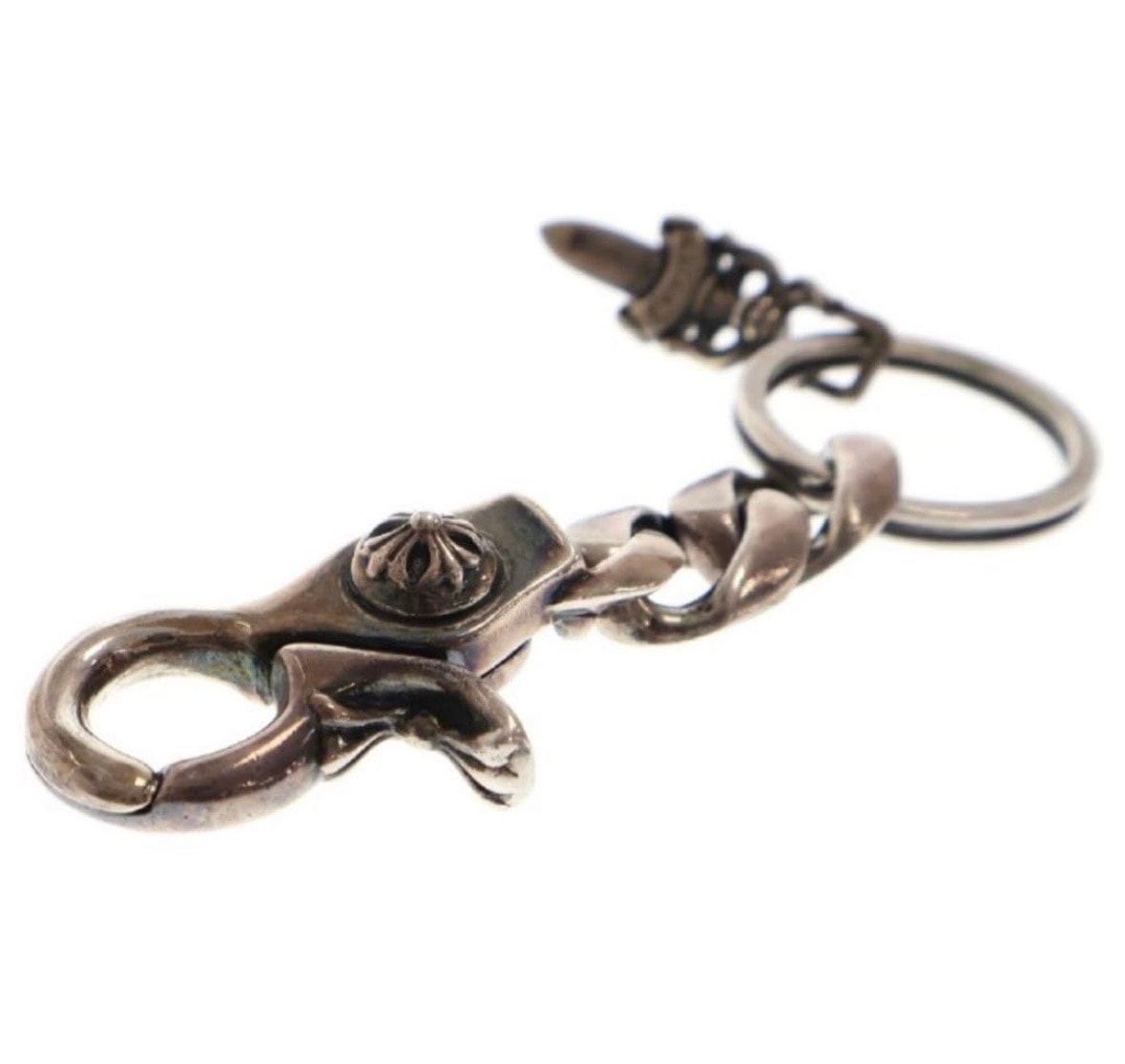Chrome Hearts Key Ring Classic Link Short / Dagger "Silver"