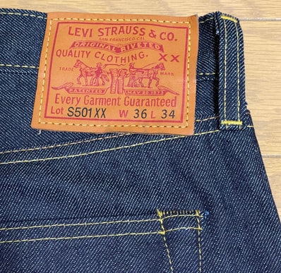 LEVI'S Vintage Clothing 1944 501 Jeans Rigid "Dark Indigo Blue"