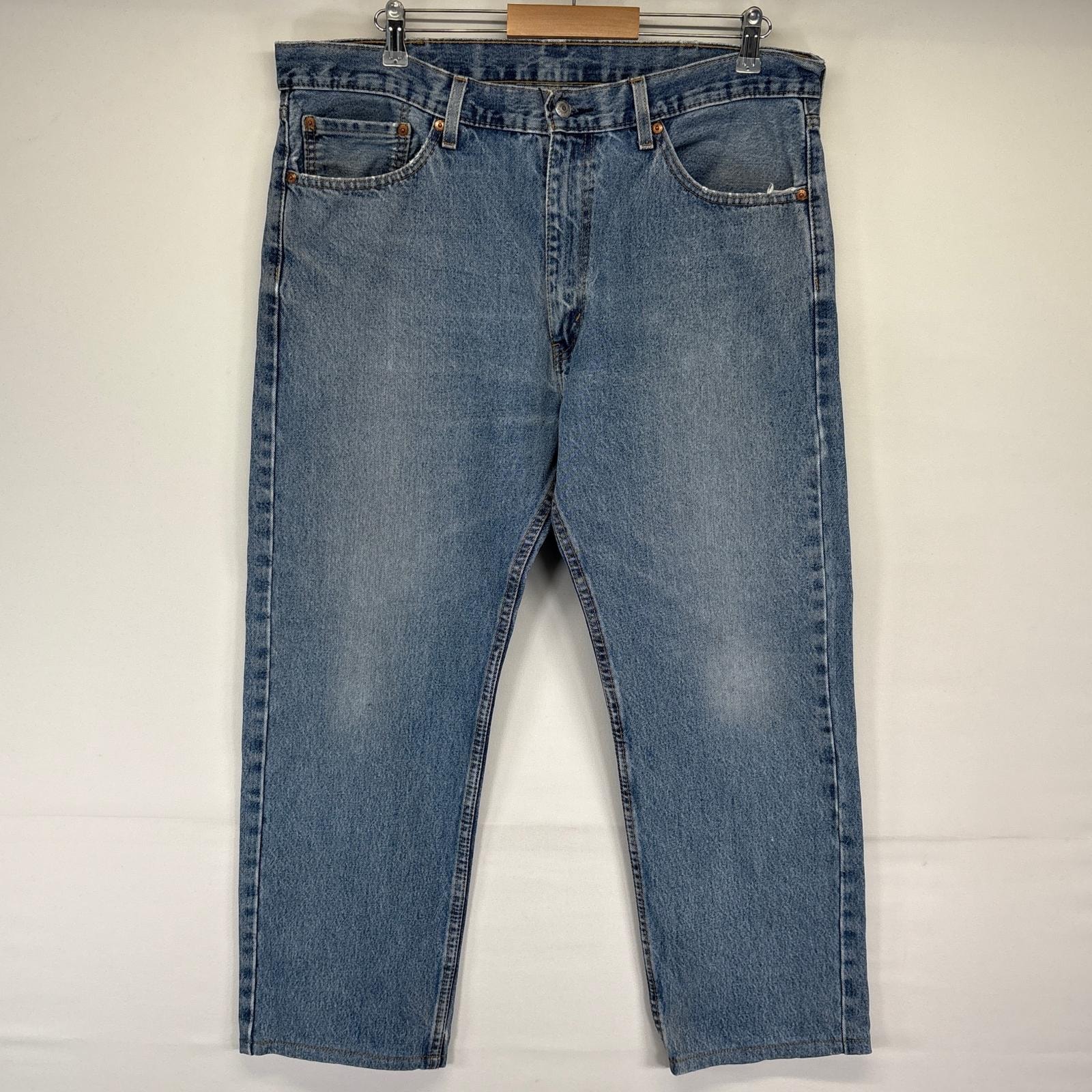 古着 リーバイス Levi's デニムパンツ 505 ストレート ジーンズ ジーパン 長ズボン 大きいサイズ w38 L29 ブルー メンズ