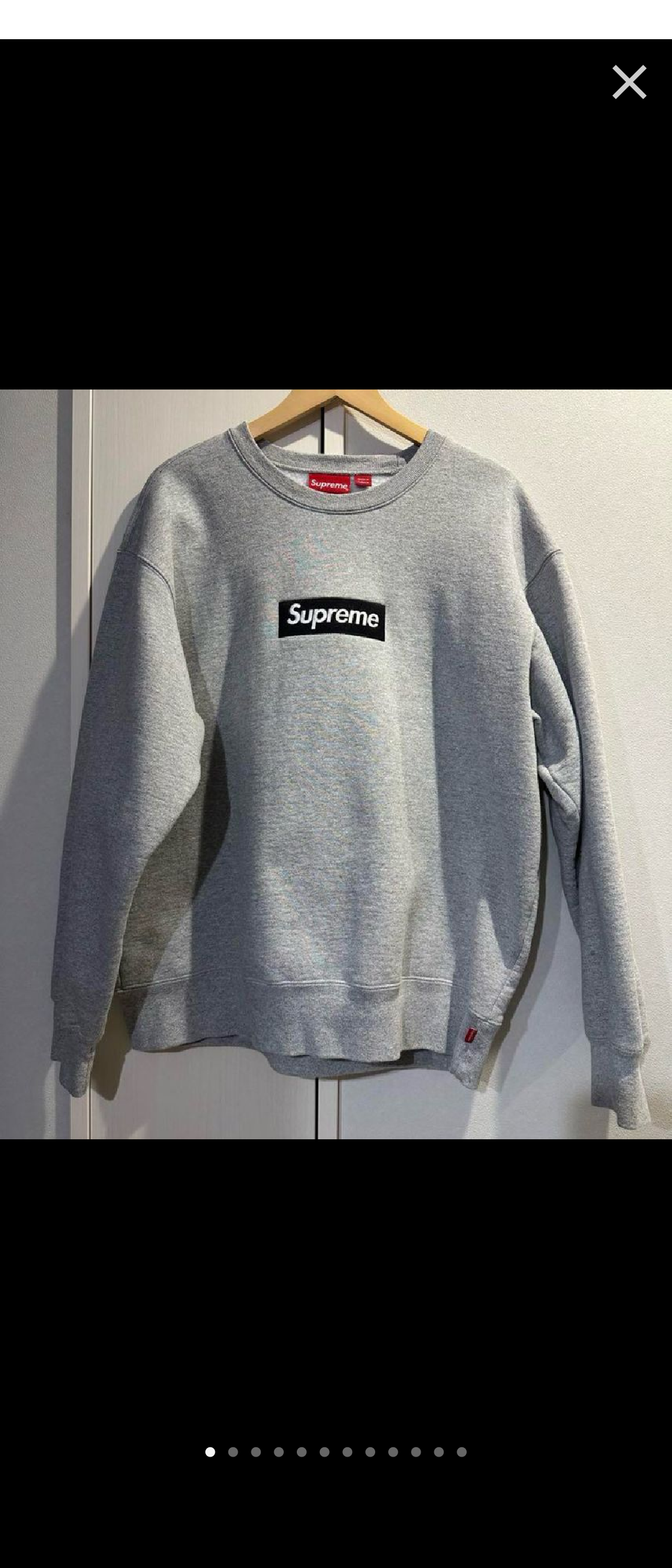 Supreme Box Logo Crewneck "Heather Grey" (22FW)