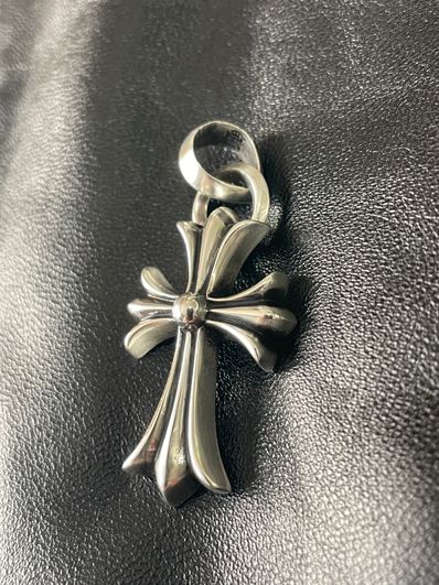 Chrome Hearts CH Cross Pendant Small / Plain Bail "Silver"
