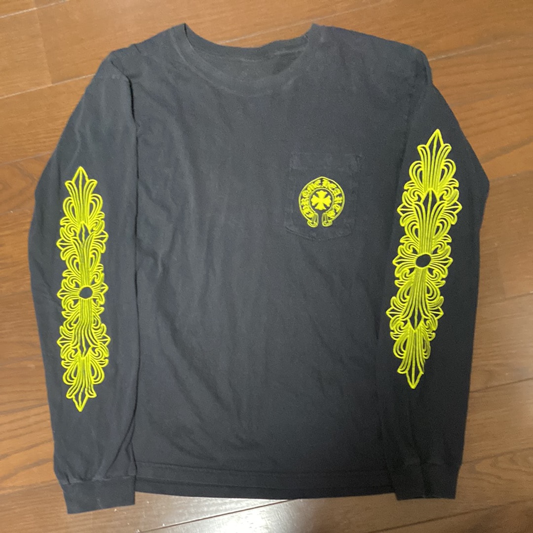Chrome Hearts Old English L/S T-Shirt "Black/Yellow"