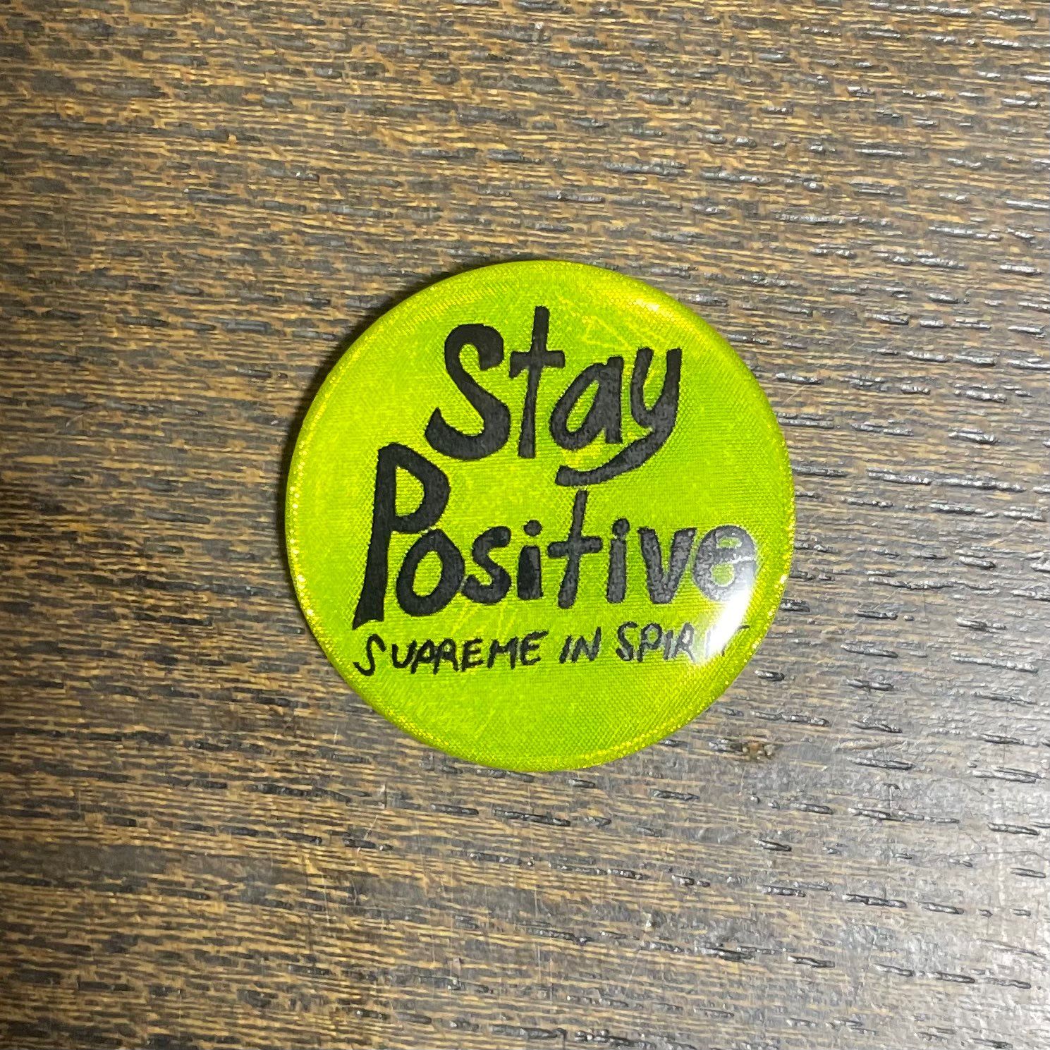 Supreme Stay Positive Button "Black"