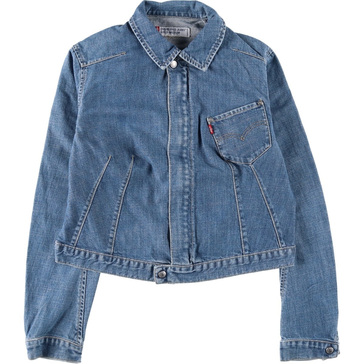 古着 リーバイス Levi's ENGINEERED エンジニアード ユーロモデル デニムジャケット Gジャン レディースS相当/eaa650826