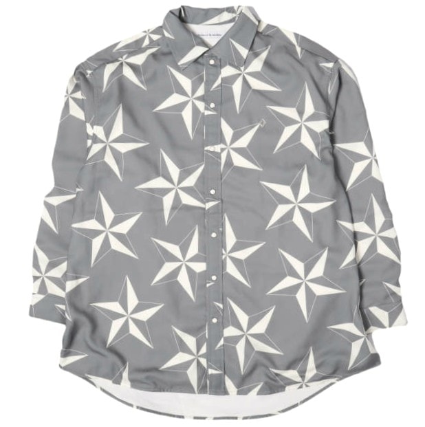 Children of the discordance チルドレン オブ ザ ディスコーダンス 24SS PERSONAL DATA PRINT SHIRT ヴィンテージバンダナプリントコーチシャツ COTDSH-006 2 GRAY 長袖 トップス