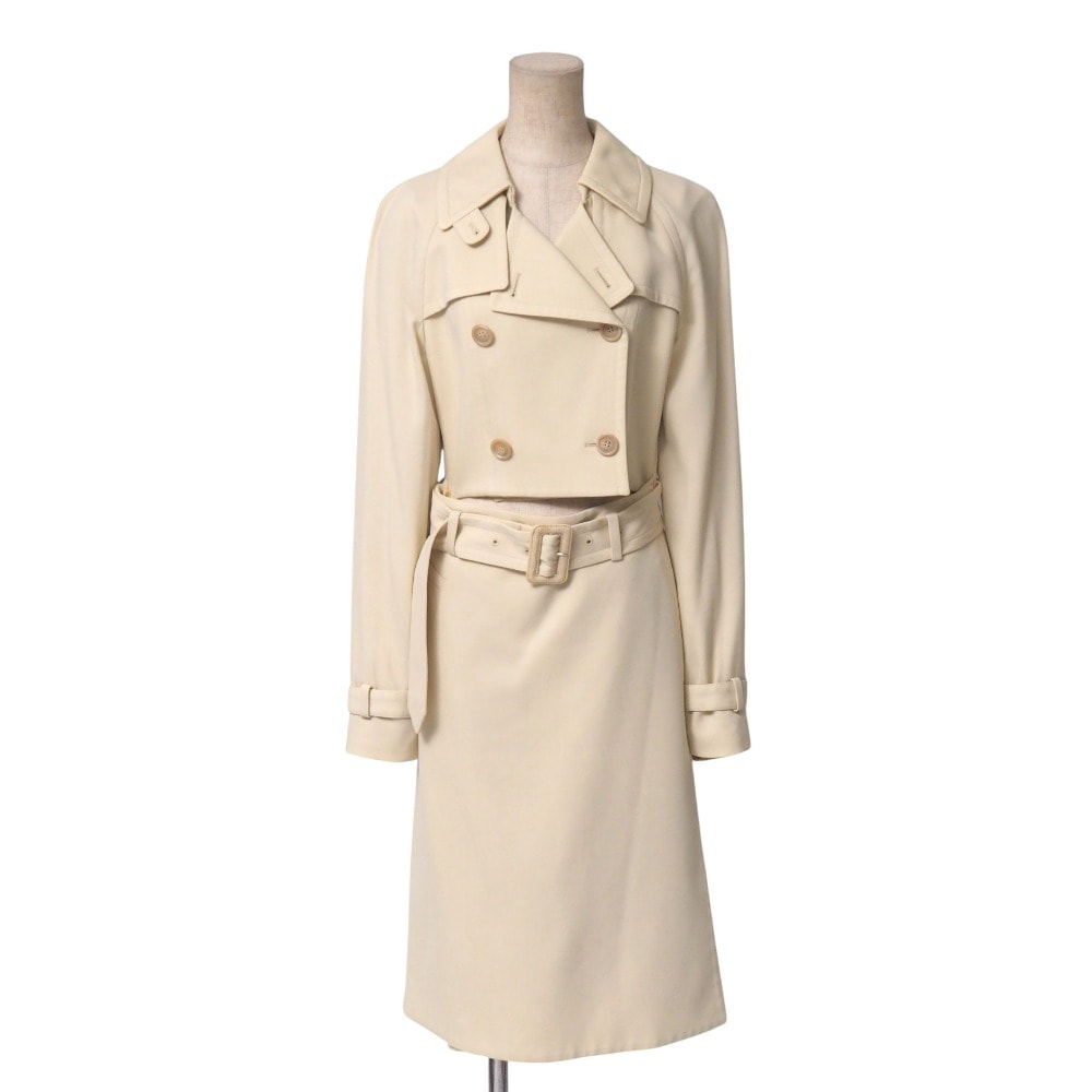 MARTIN MARGIELA マルタンマルジェラ ワンピース サイズ38 マルジェラ 1 コートワンピース ロング コットン ウール ベルト付【おすすめ】 イタリア製 ブランド古着【中古】20240424/GP6294