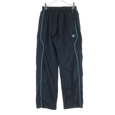 美品 adidas アディダス ワンポイントロゴ トラックパンツ M ブラック ジャージ