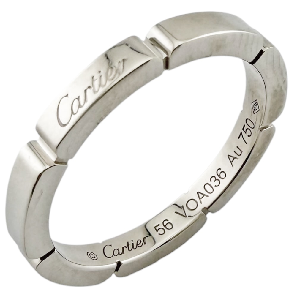 カルティエ マイヨンパンテール リング 指輪 15.5号 18金 K18ホワイトゴールド レディース CARTIER  中古