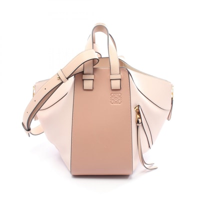 ロエベ LOEWE HAMMOCK SMALL ハンモック スモール ハンドバッグ バッグ レザー レディース ピンク系 387 30TS35 【中古】