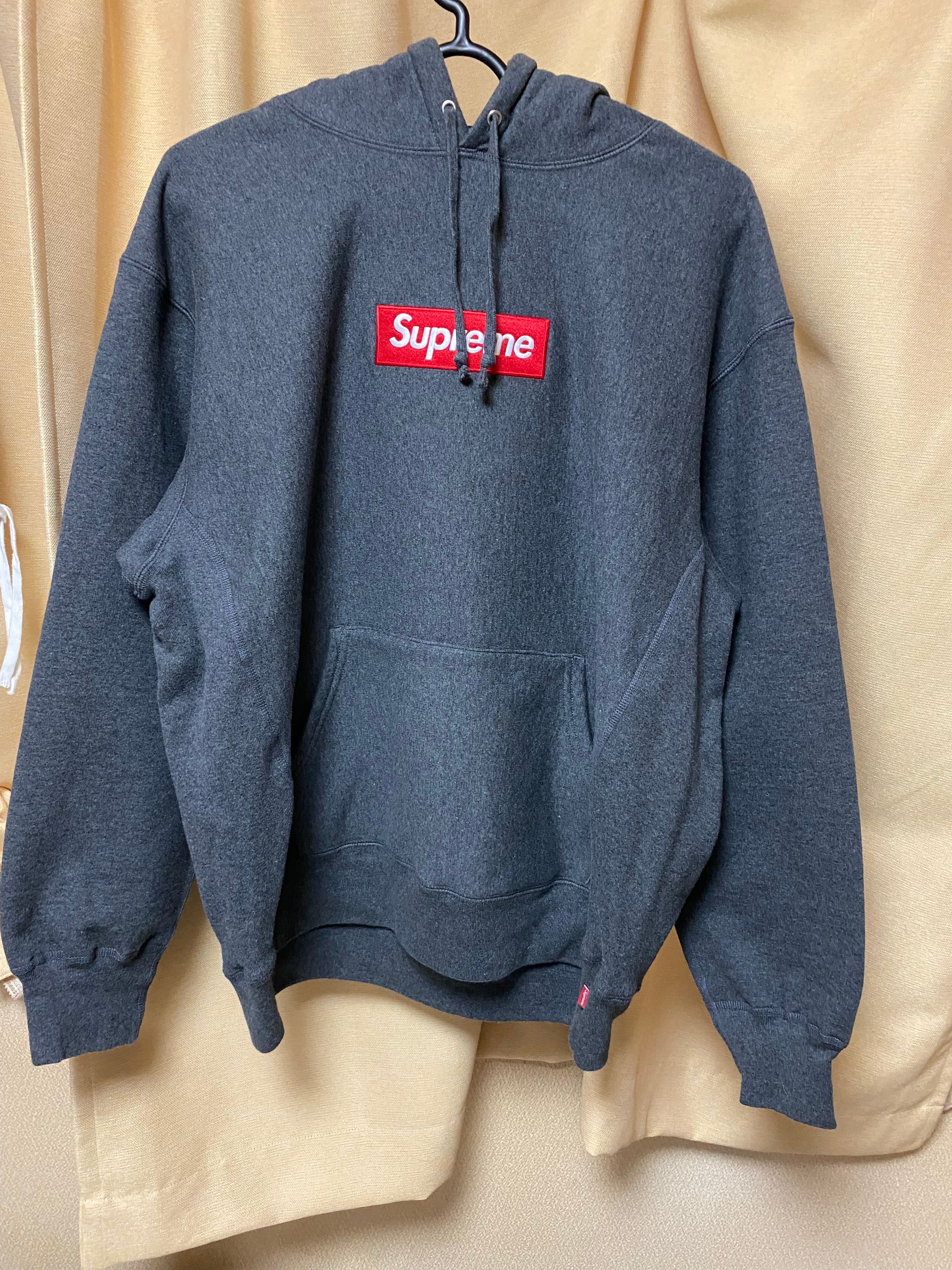 Supreme Box Logo Hooded Sweatshirt "Charcoal" (21FW)