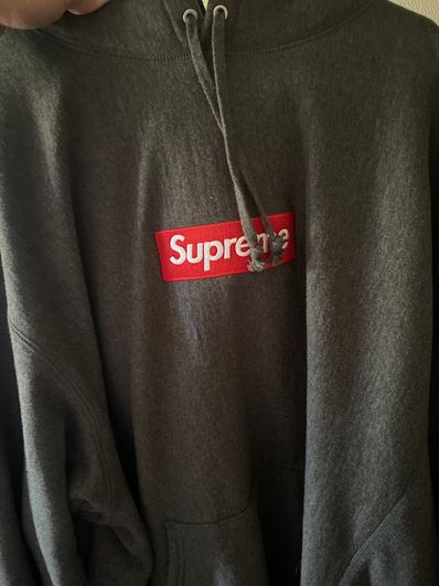 Supreme Box Logo Hooded Sweatshirt "Charcoal" (21FW)
