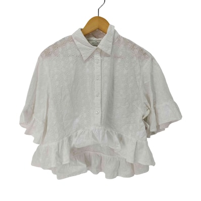 5分丈 ペプラムシャツ【1141744573999】