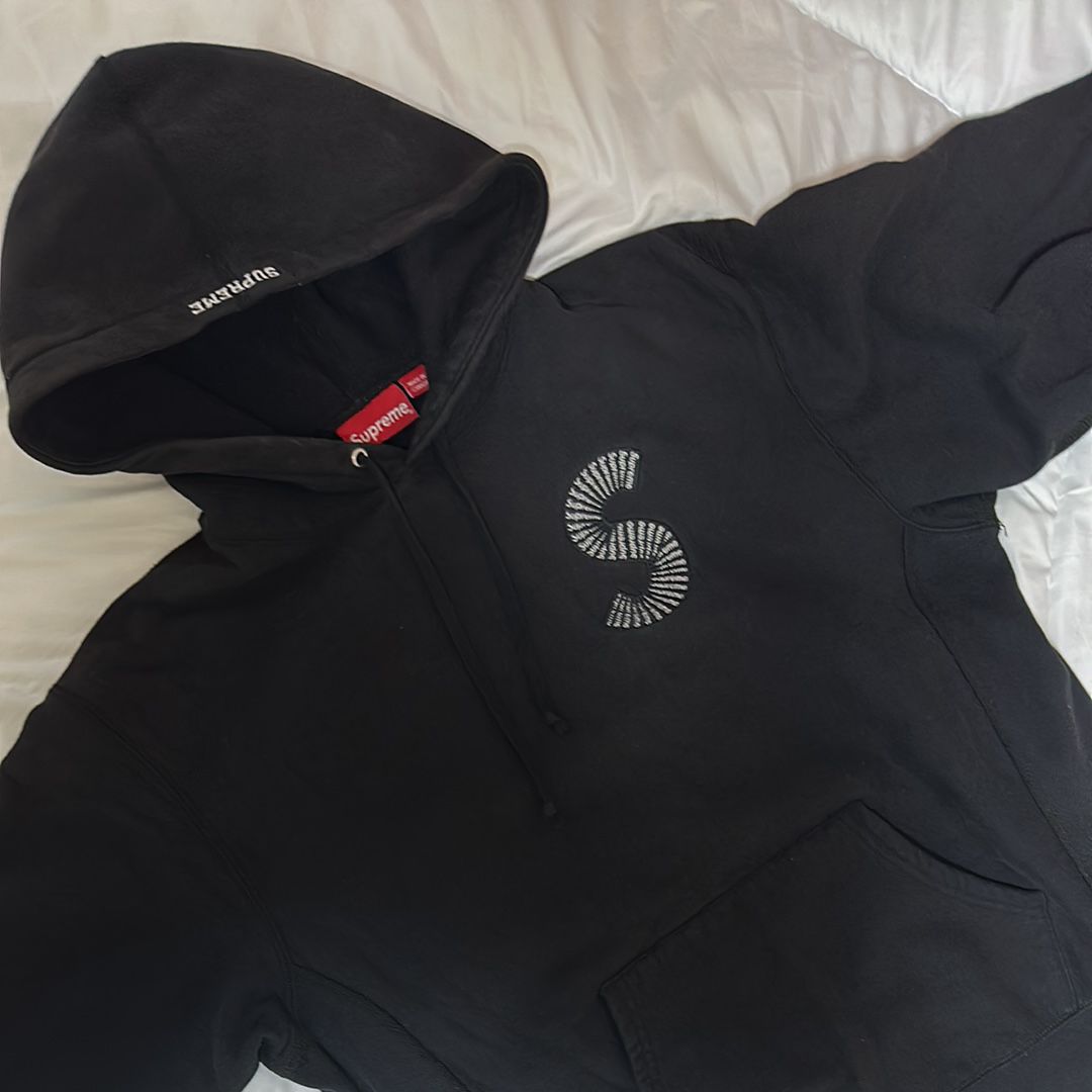 Supreme S Logo Hooded Sweatshirt "Black" (20FW)