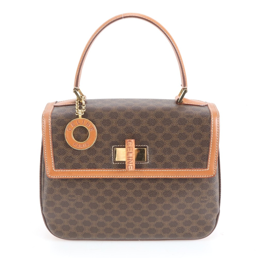 ■極美品 セリーヌ マカダムハンドバッグ