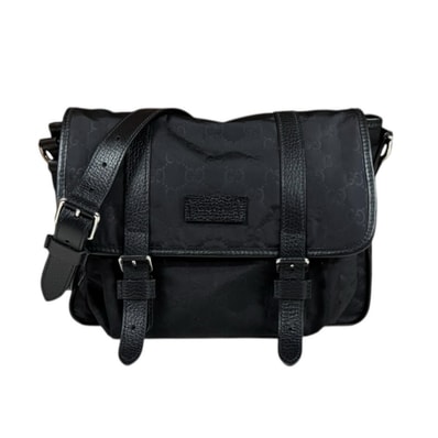 グッチ ショルダーバッグ 210335 ブラック メンズ GUCCI 中古