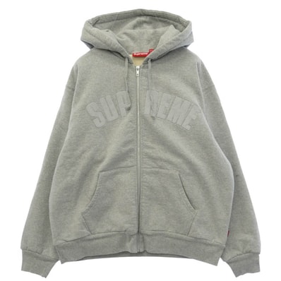 Supreme シュプリーム 26AW Arc Thermal Lined Zip Up Hooded Sweatshirt アーク サーマル ラインド ジップ アップ フード パーカー グレー系 M【極上美品】【中古】