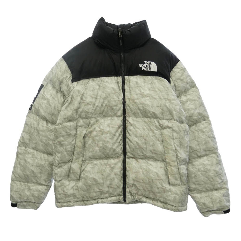 Supreme シュプリーム THE NORTH FACE ノースフェイス 19AW ND91806I × THE NORTH FACE Paper Print Nuptse Jacket ノースフェイス ペーパー ヌプシ ダウン ジャケット 【中古】