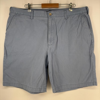 古着 ノーティカ NAUTICA ショートパンツ チノパン ワンポイントロゴ ジップ ハーフパンツ 大きいサイズ w42 水色 メンズ