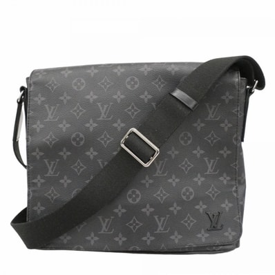 【6dd5156】ルイヴィトン ショルダーバッグ モノグラム・エクリプス ディストリクトMM NM M44001 ブラック【中古】メンズ