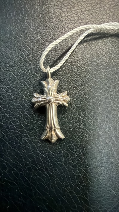 Chrome Hearts Double CH Cross Charm "Silver"