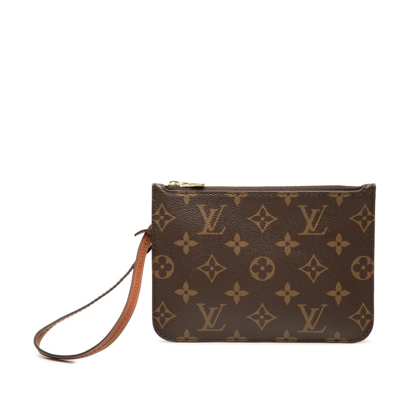 ルイ ヴィトン ループ ホーボー 付属品 ポーチ クラッチバッグ ブラウン PVC レザー レディース LOUIS VUITTON 【中古】