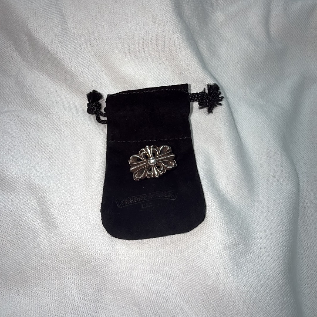 Chrome Hearts Double Floral Cross Ring "Silver"