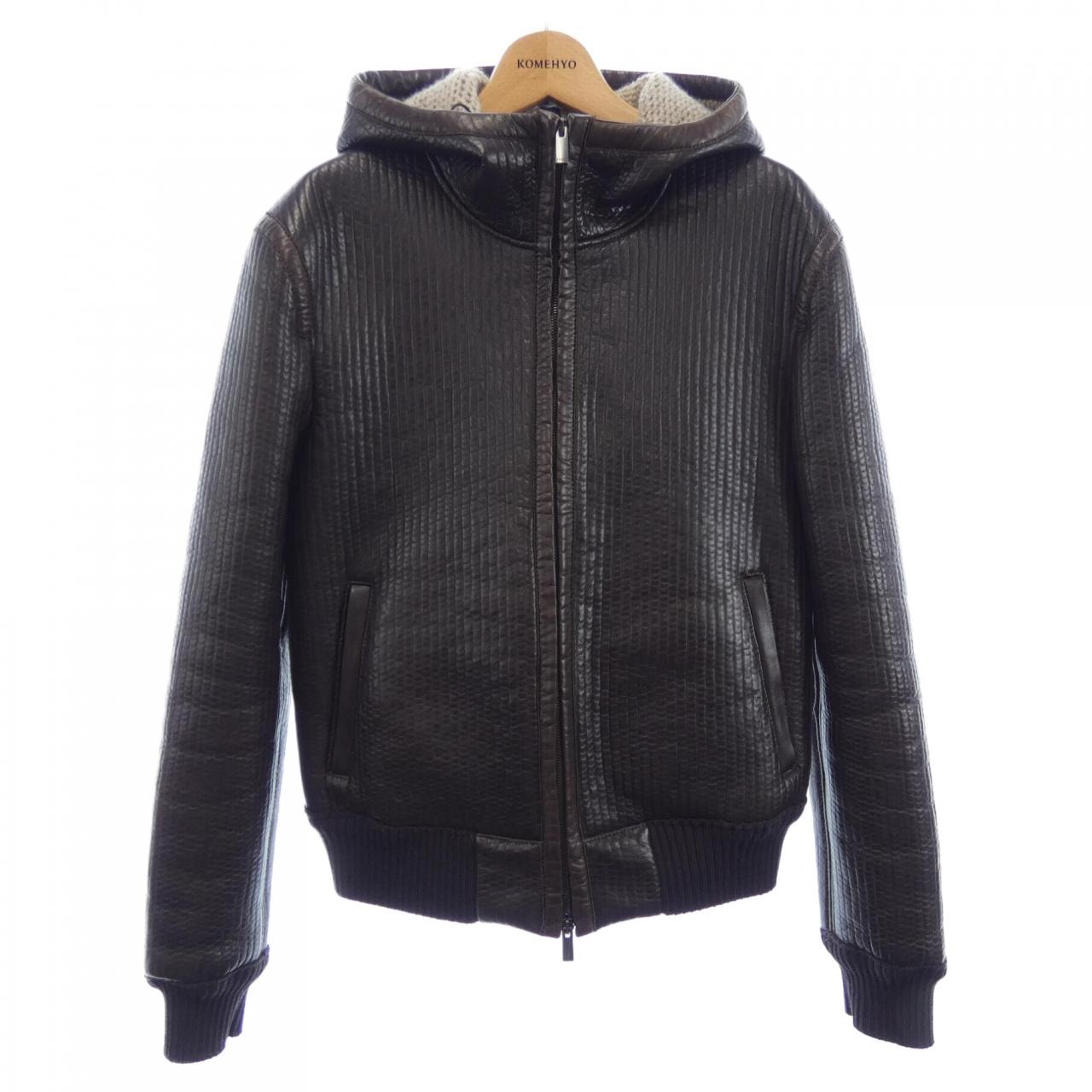 フェンディ FENDI FPG168 K96 レザージャケット