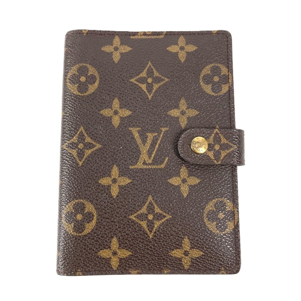ルイヴィトン LOUIS VUITTON アジェンダPM アジェンダ PM R20005 モノグラム システム手帳 ステーショナリー 手帳カバー モノグラムキャンバス ブラウン