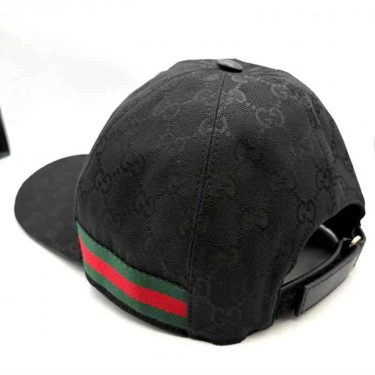 C (やや傷や汚れあり)】グッチ GUCCI GGキャンバス シェリー キャップ