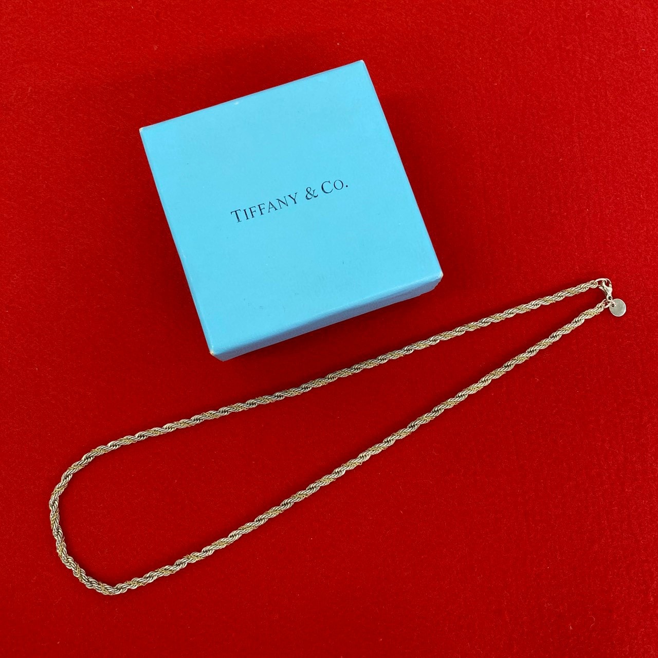 TIFFANY&Co. ティファニー ツイストロープ ネックレス シルバー925 K18イエローゴールド ネックレス シルバー
37940