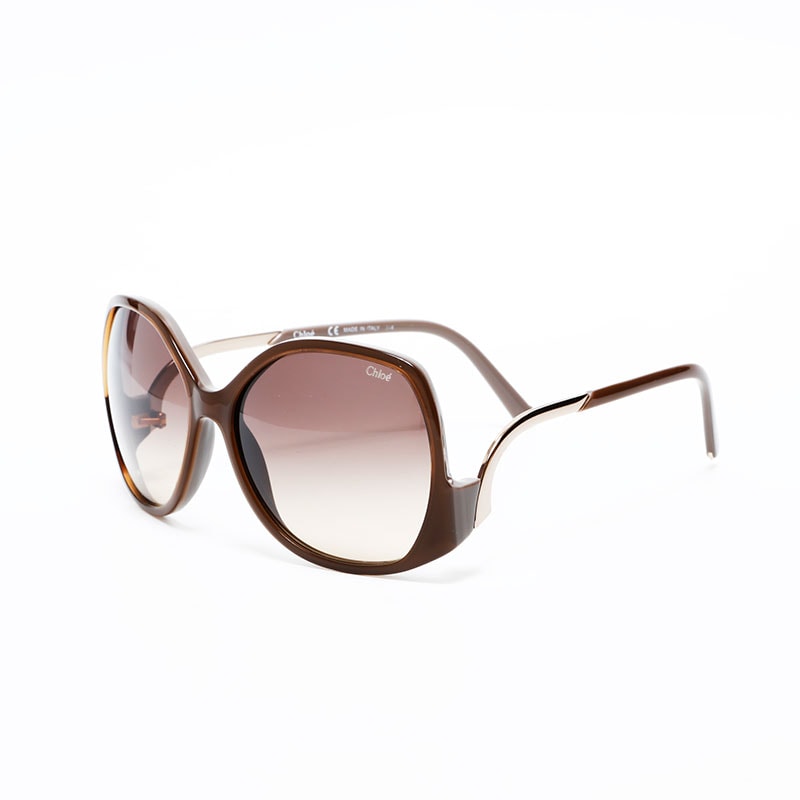 クロエ Chloe バタフライ レンズ サングラス【中古】