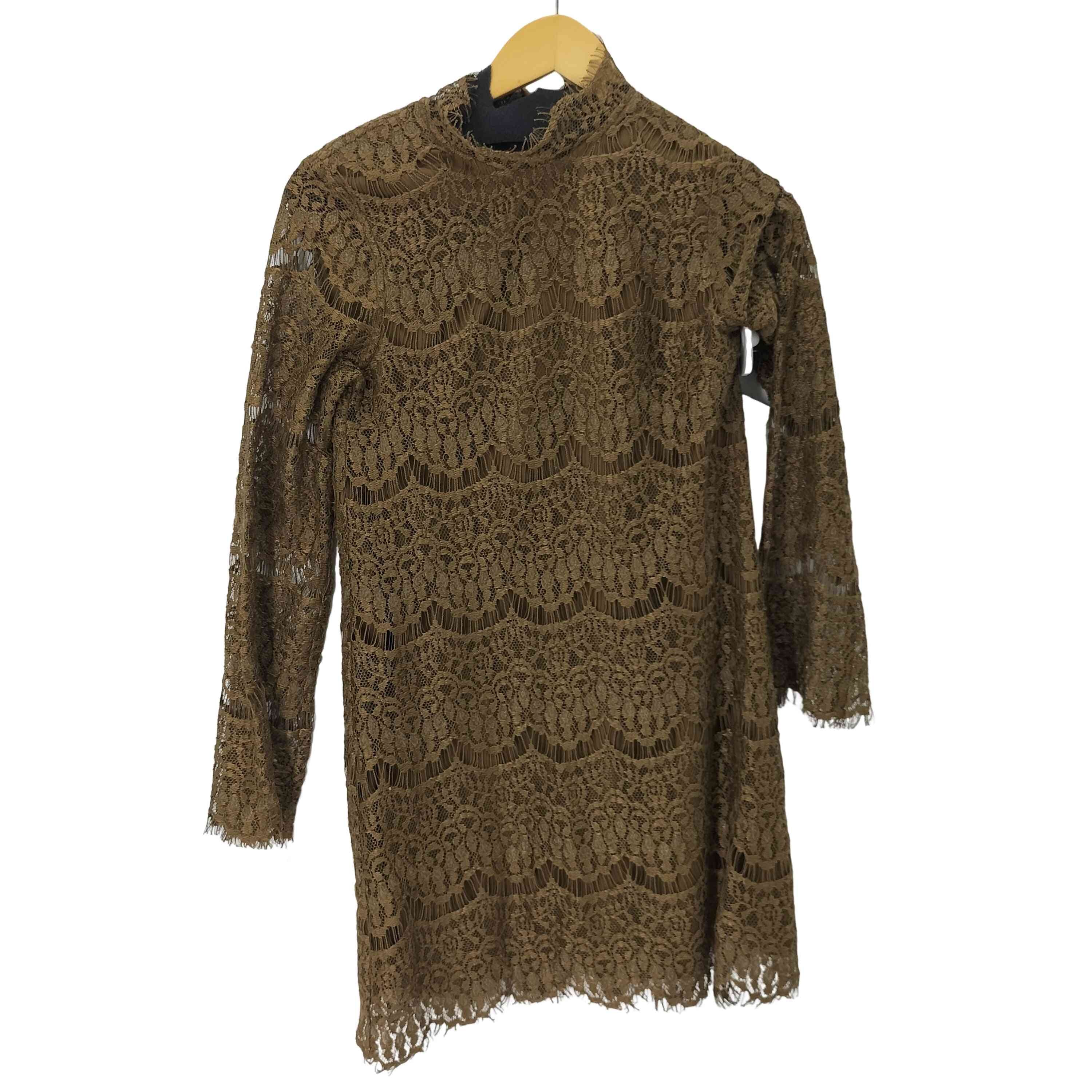 BOTTLE NECK LACE DRESS ワンピース【1136028798151】