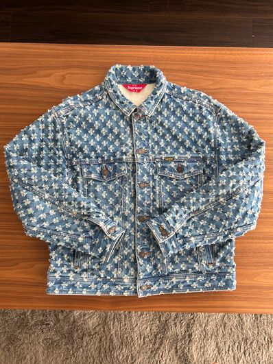 Supreme Hole Punch Denim Trucker Jacket "Blue"