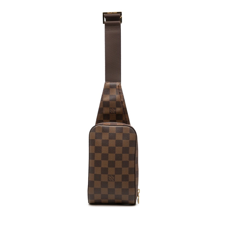 ルイ ヴィトン ダミエ ジェロニモス  ショルダーバッグ ボディバッグ N51994 ブラウン PVC メンズ LOUIS VUITTON 【中古】