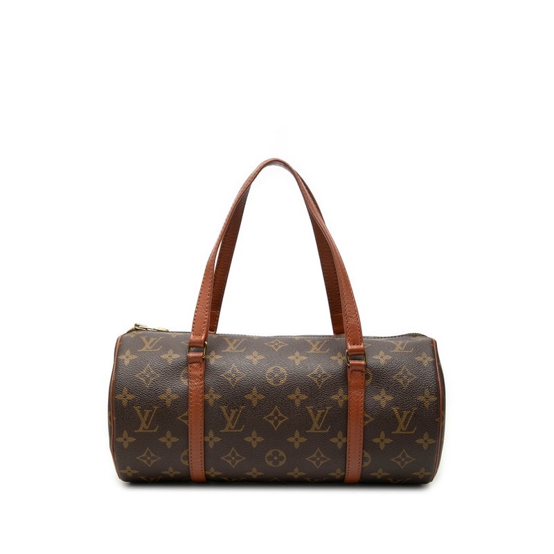 ルイ ヴィトン モノグラム パピヨン30 ハンドバッグ M51365 ブラウン PVC レザー レディース LOUIS VUITTON 【中古】