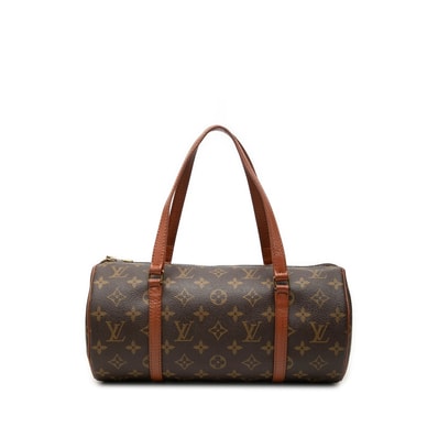 ルイ ヴィトン モノグラム パピヨン30 ハンドバッグ M51365 ブラウン PVC レザー レディース LOUIS VUITTON 【中古】