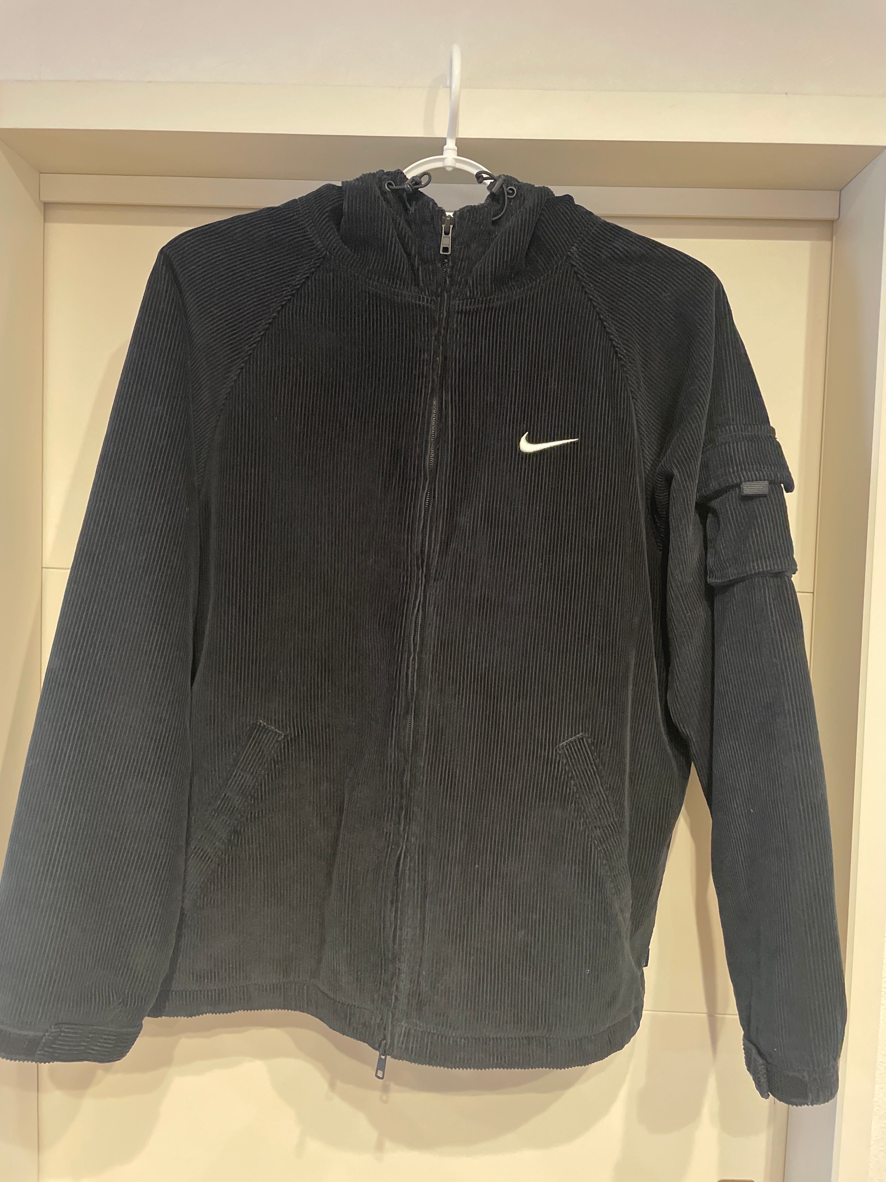 Supreme / Nike Arc Corduroy Hooded Jacket "Black"