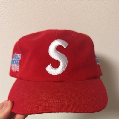 Supreme World Famous S Logo 6-Panel "Red"