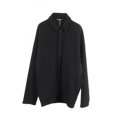 バレンシアガ BALENCIAGA ロゴ刺繍 裏起毛 スウェット シャツ 衣料品 アウター コットン メンズ ブラック系 641628 【中古】