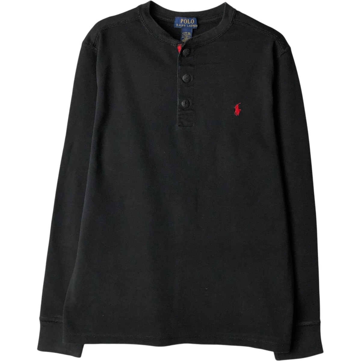 古着 ラルフローレン Ralph Lauren POLO RALPH LAUREN ヘンリーネック ロングTシャツ ロンT メンズS相当/eaa630647