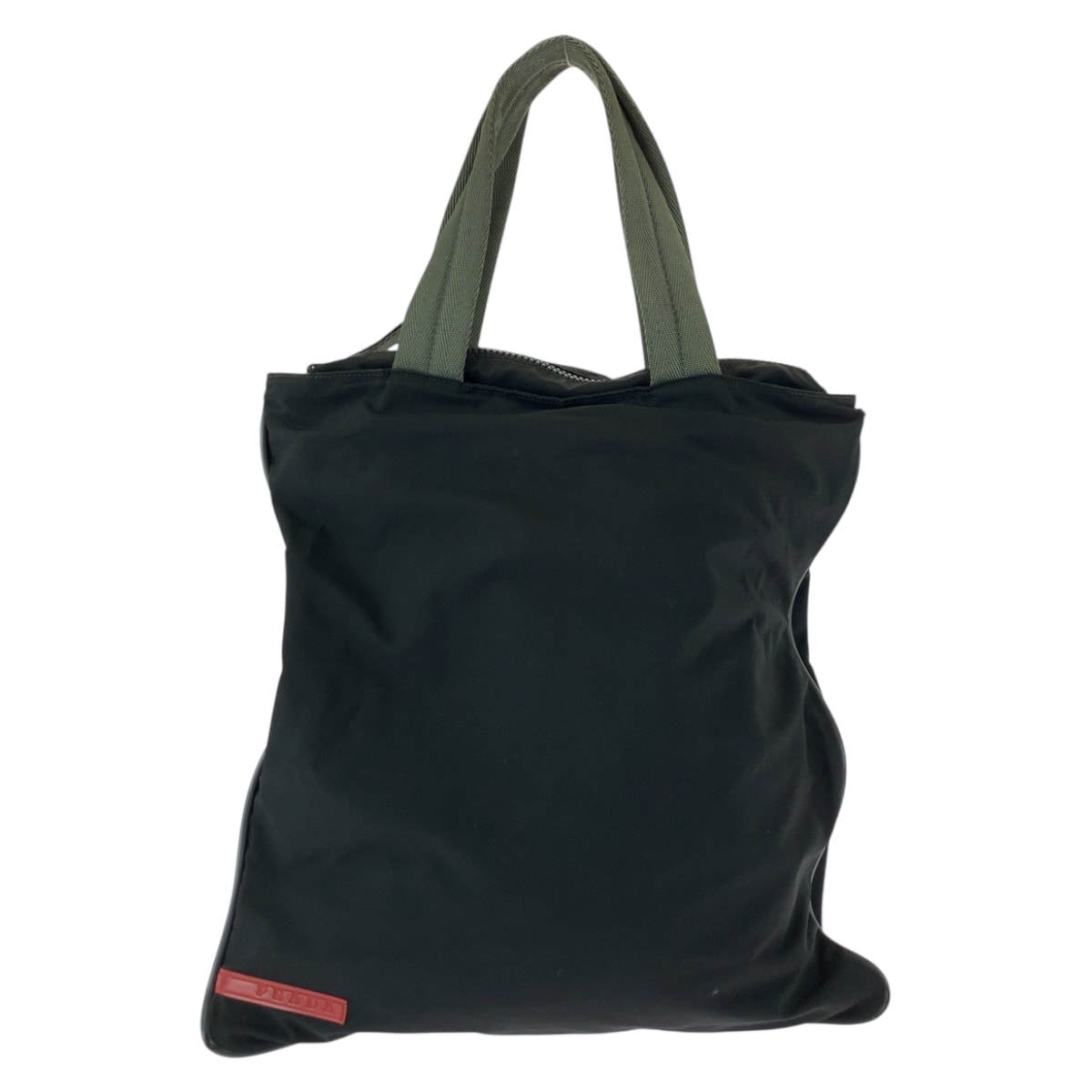 PRADA プラダ プラダスポーツ ブラック 黒 シルバー金具 ナイロン トートバッグ ハンドバッグ 505418 【中古】