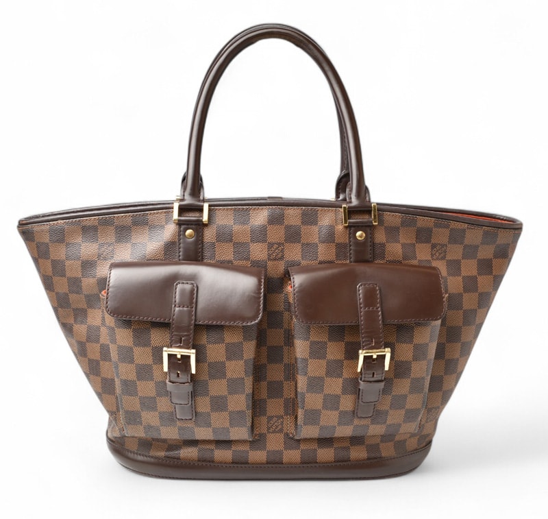 ルイヴィトン トートバッグ/ショルダーバッグ A4対応 LOUIS VUITTON バッグ ダミエ マノスクGM エベヌ N51120