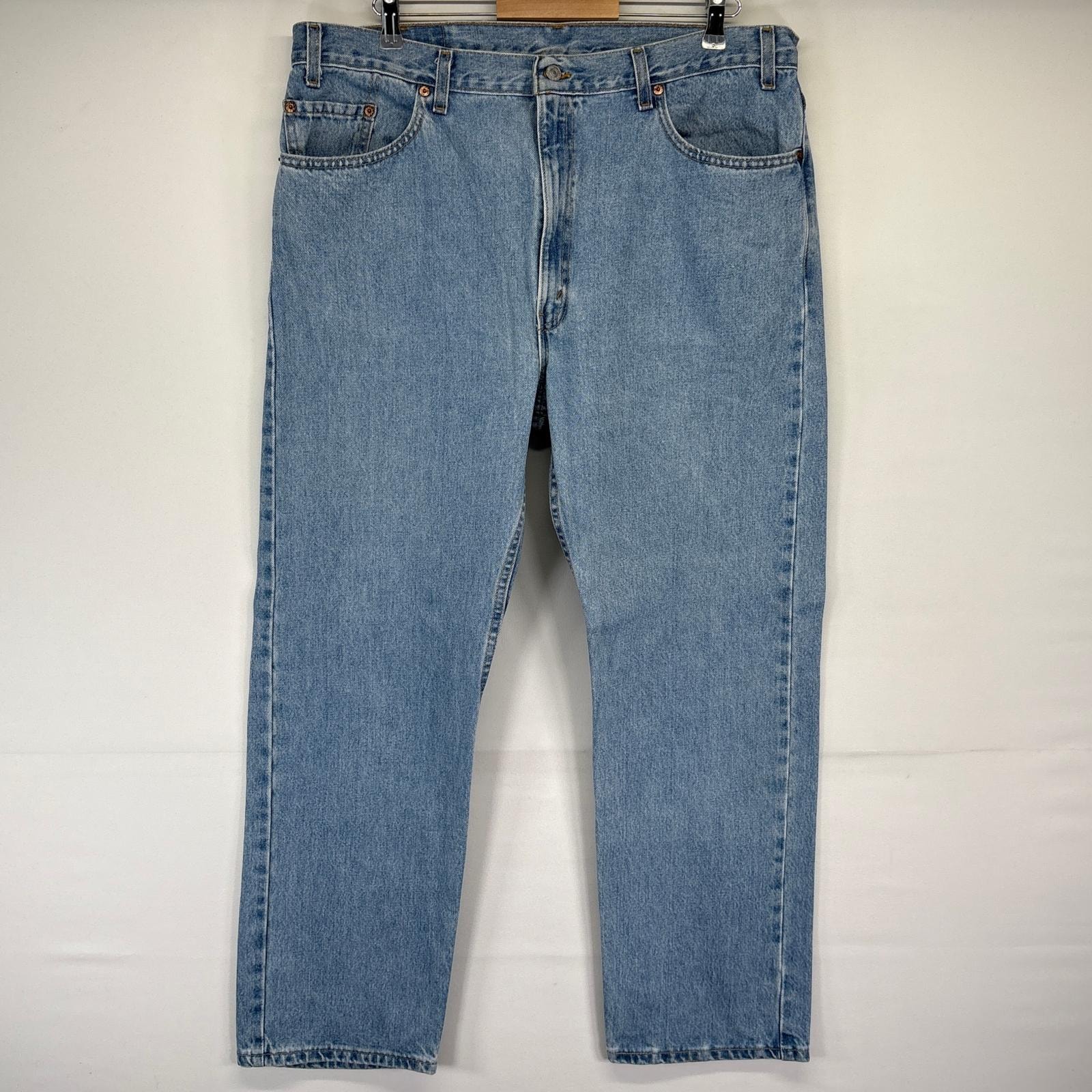 古着 リーバイス Levi's USA製 デニムパンツ 505 ストレート ジーンズ ジーパン 長ズボン 大きいサイズ w40 L30 ブルー メンズ